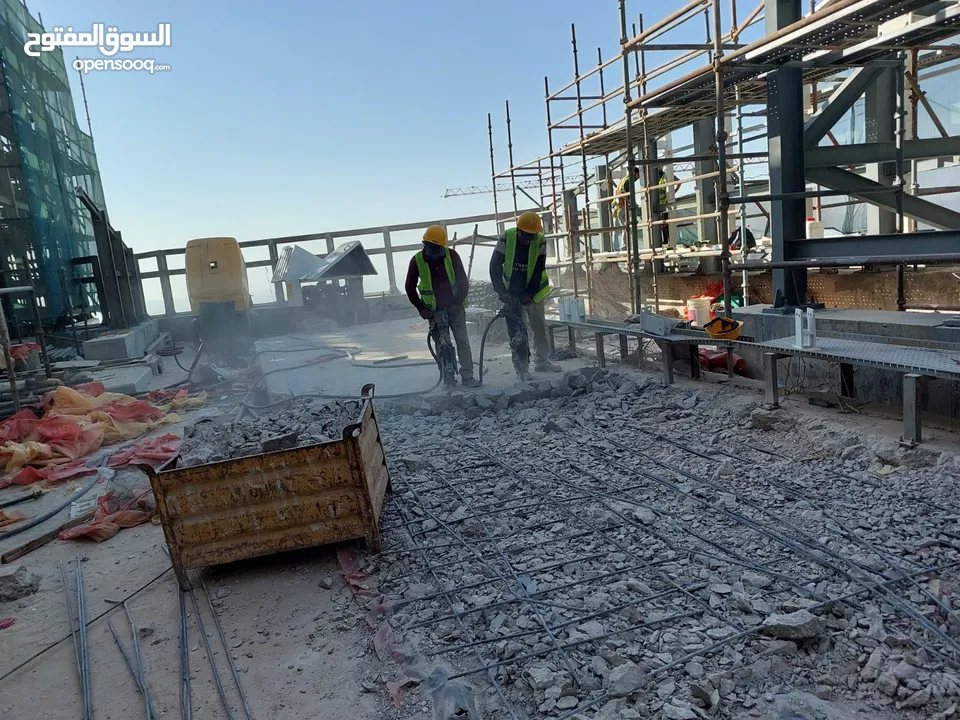 كمبريسات للايجار ابو عبدالله  حفر جورانجاصه جميع الاعماق  كافه أعمال الحفريات هدم عمارت تحرير قصات