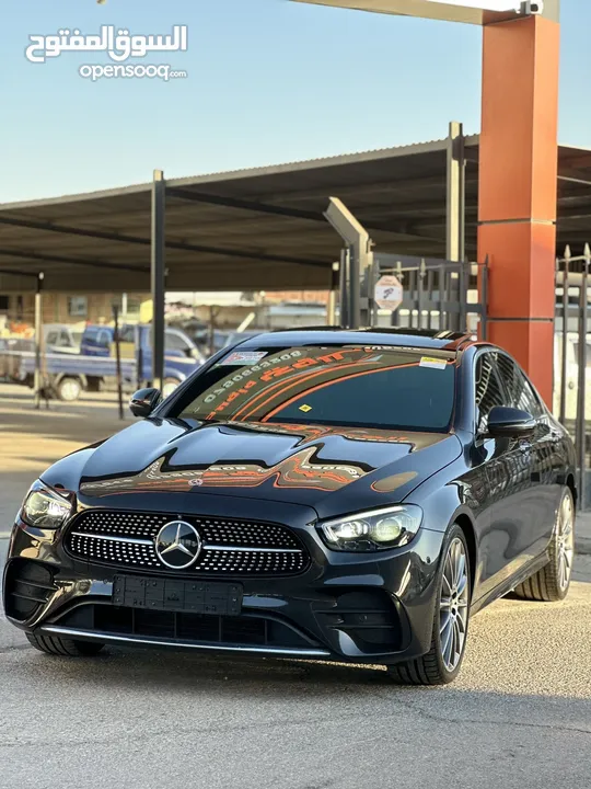 مرسيدس E350 2021 فل اضافات اعلى صنف بانوراما وارد المانيا لون فيراني مميزة