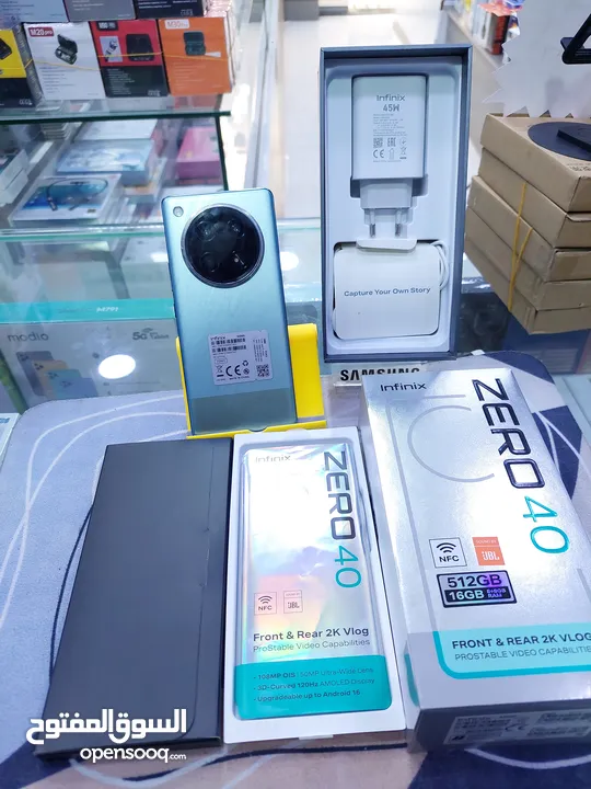 جهاز اخو الجديد 512g  16ram Infinix  zero 40 غني عن تعريف كامل اغراضة الاصلية