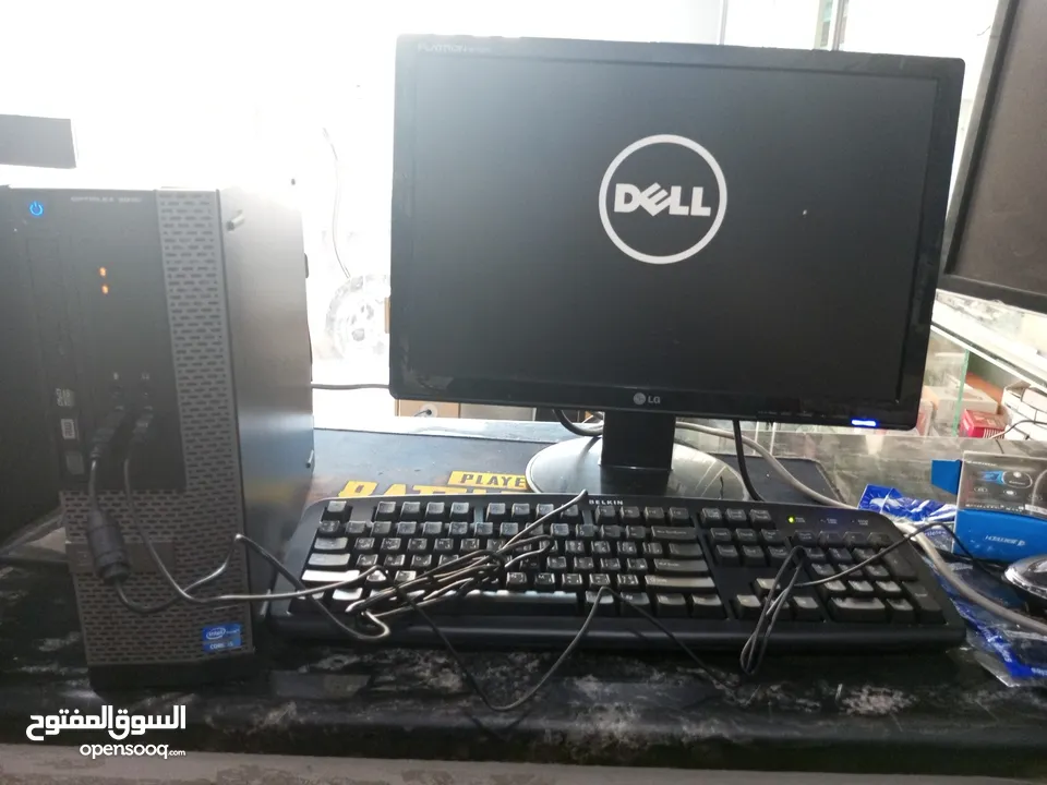 كمبيوتر مكتبي كامل ممتاز للورد والاكسل وطباعه