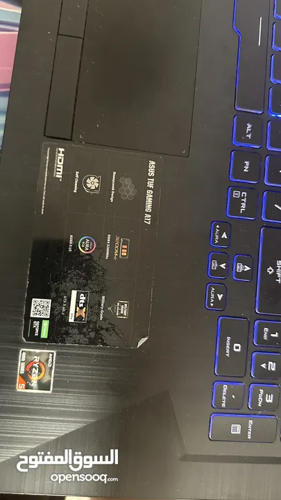 لابتوب ASUS TUF A17 للألعاب  Ryzen 5 + GTX 1650
