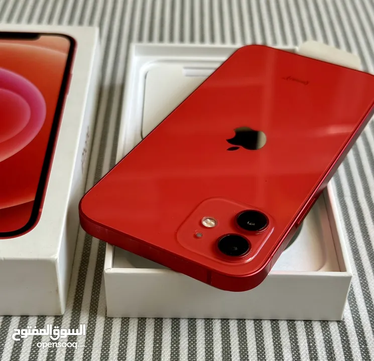 Iphone 12 red 256GB used like new
