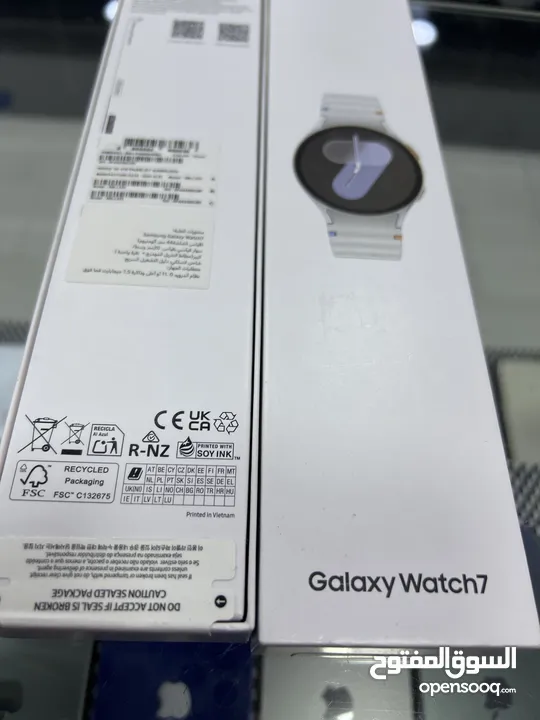 Samsung Watch 7 (44mm) ساعة سامسونج  جديدة الاصلية واتش 7 قياس 44مم متوفرة بالون الابيض silver