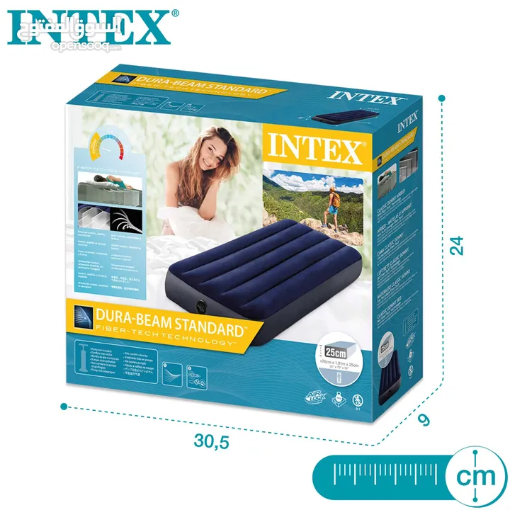 سرير هوائي سنجل ماركة INTEX