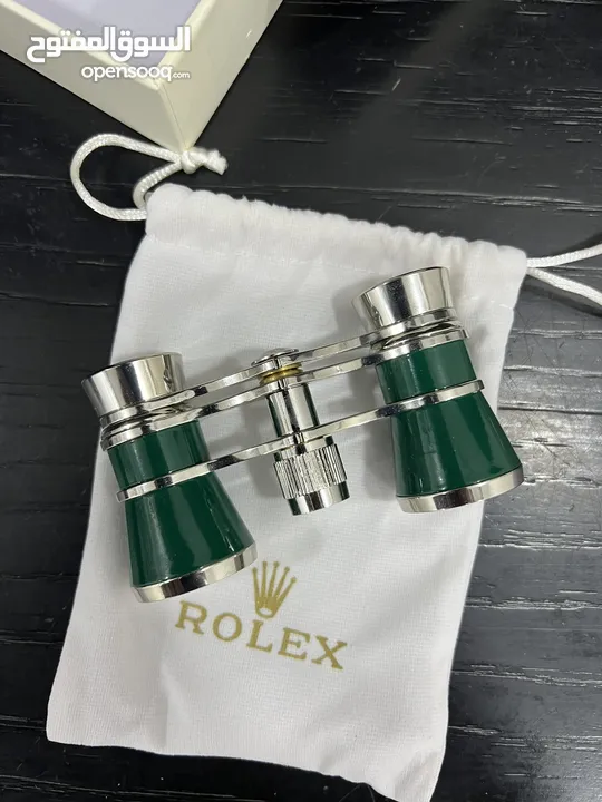 Rolex Green Opera Glasses Binoculars with Box & Pouch – Rare Collectible Accessory