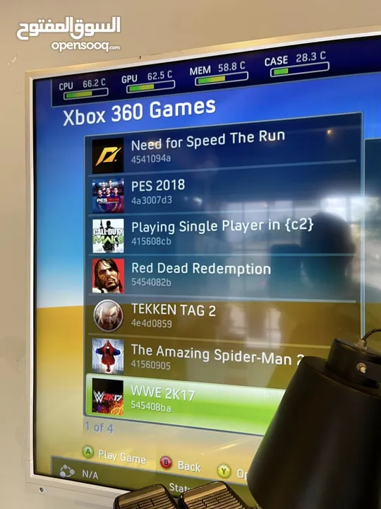 أفضل اجهزة أكسبوكس 360 المهكر متوفر الان و مع ايدتين و كامل الاسلاك و الكوابل