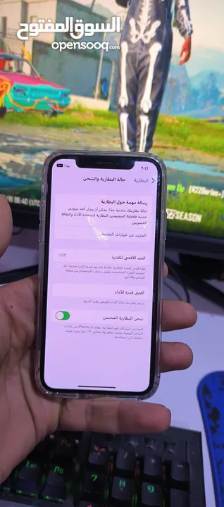 ايفون اكس مكفول 64 بطاريه73 بلادي مامفتوح بيع او مراوس بايباد 9 او اكس ماكس وشعندك تعال خاص