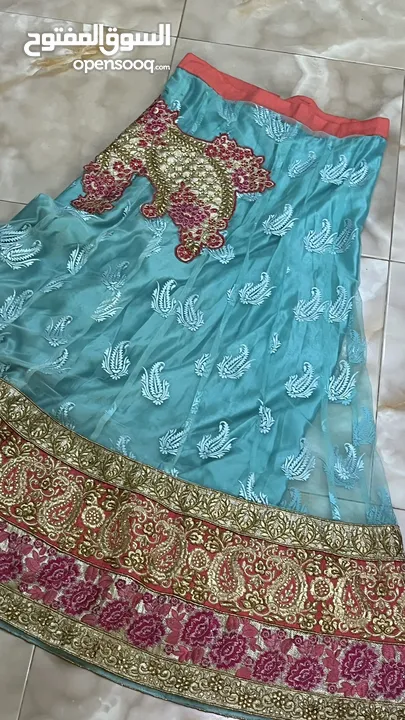لبسة هندية تقليدية جميلة