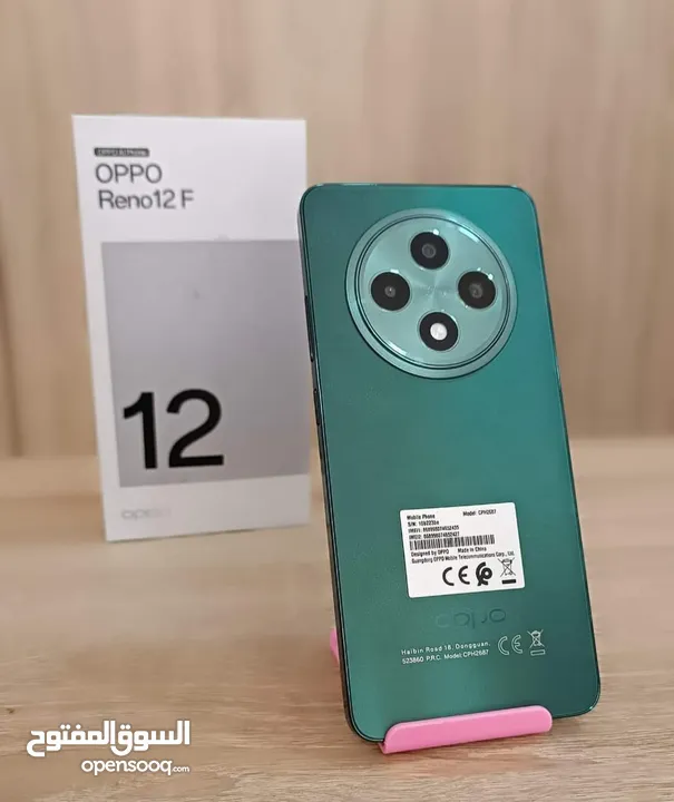 جهاز جديد بالكرتونة Oppo Reno 12F رام 16 جيجا 256 مكفول سنة متوفر توصيل