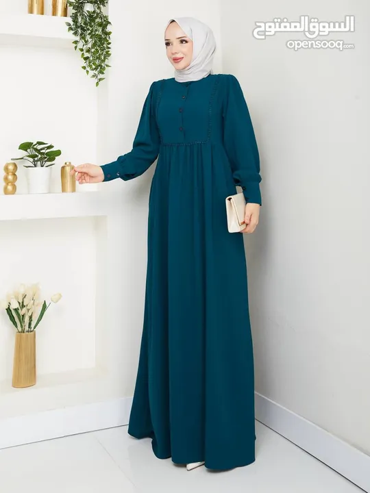 فستان تركي كريب ماركة anila moda