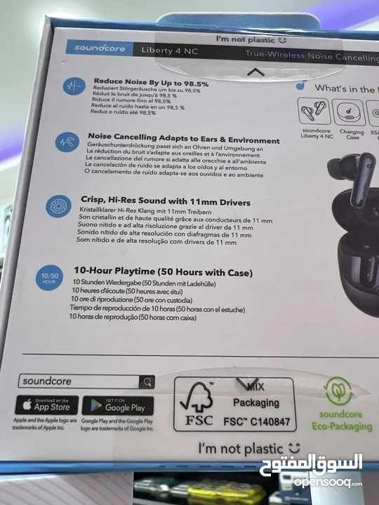 Anker Liberty 4 nc سماعات انكر لابرتي الجيل الرابع الاصلية ( خدمة توصيل داخل عمان ) متوفر لون اسود