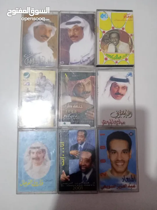 اشرطة كاسيت نسخ اصليه اجنبي وعربي وفرق عالميه أكثر من 1000 شريط اي 3 اشرطه بدينارين