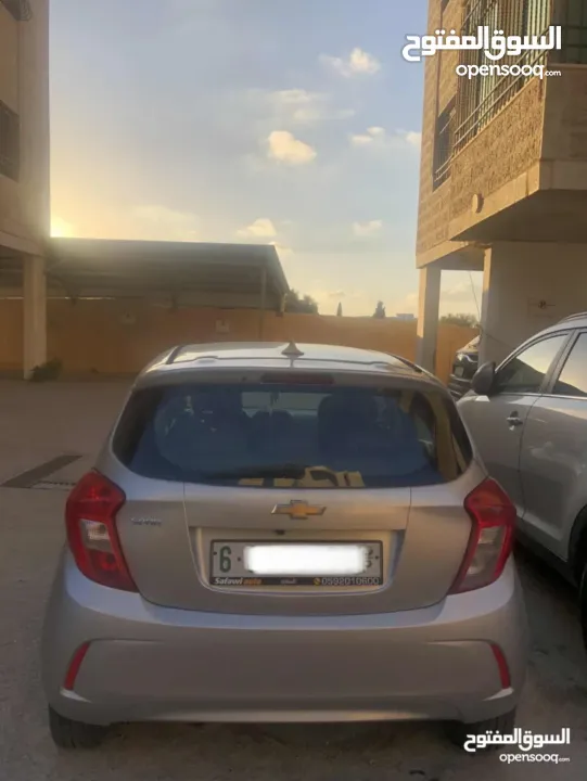 شفروليه سبارك 2018 ماتور 1400 اتوماتيك ترخيص وتامين لشهر 6 للبيع كاش فقط او بدل