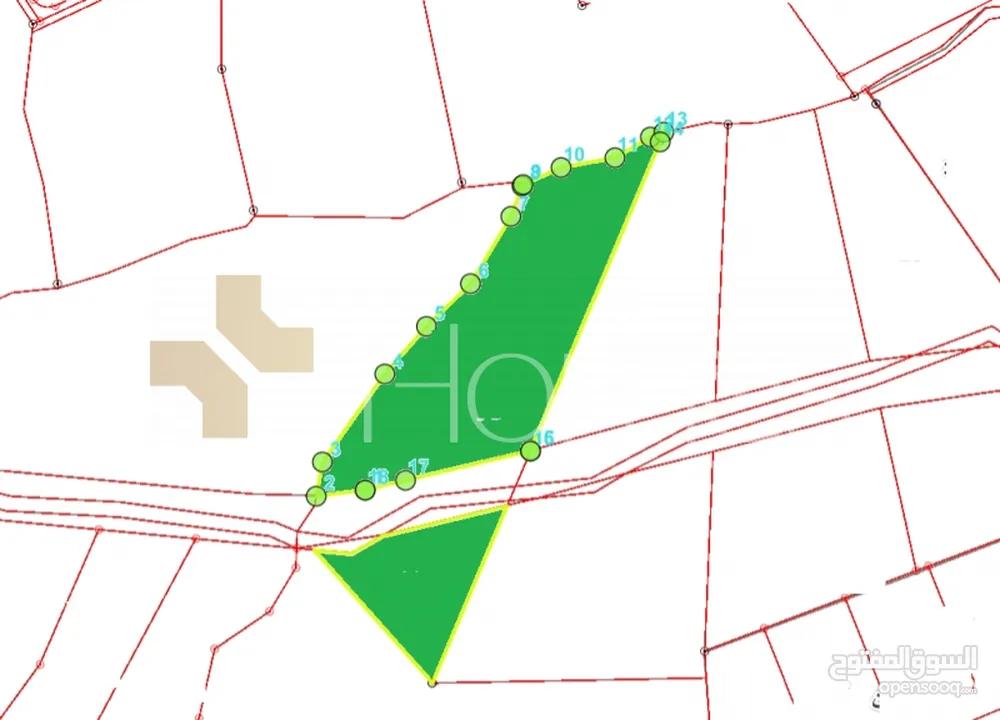 ارض للبيع في ناعور - العال و الروضة  بمساحة 10,759م