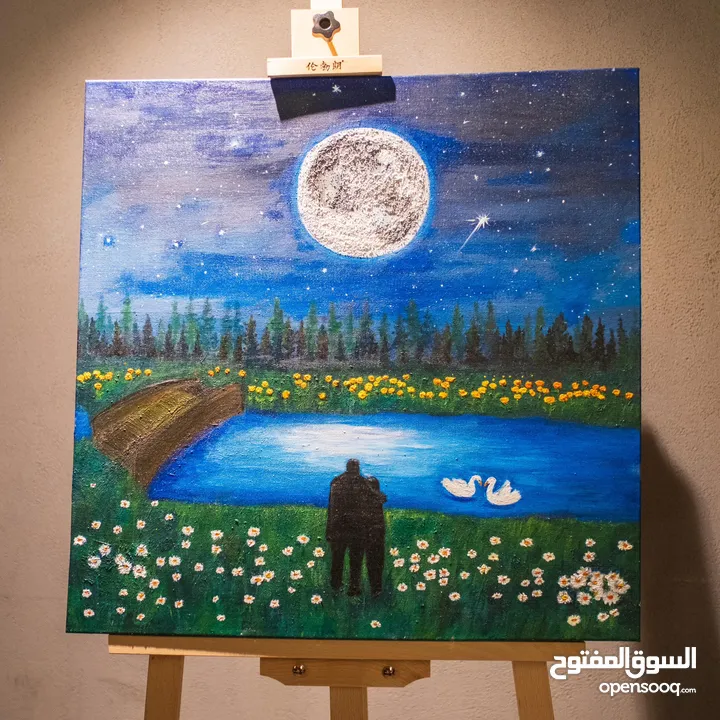 لوحات فنية مرسومة يدوي و لوحات حسب الطلب و تصاميم منشورات مواقع التواصل الاجتماعي