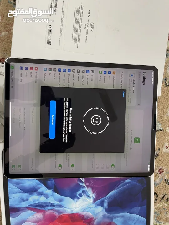 ايباد ابل برو 12.9 انش 256 قيقا الرابع نظيف وشغال تمام مع الاغراض كامله م الصامل يراسلني
