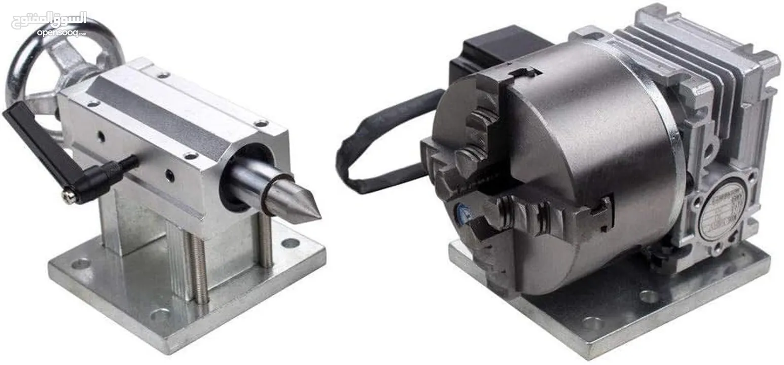 روتاري رولر صناعي مع الدرايفر الخاص فيه  Industrial Rotary Roller لماكينات القص/ليزر و الخراطة