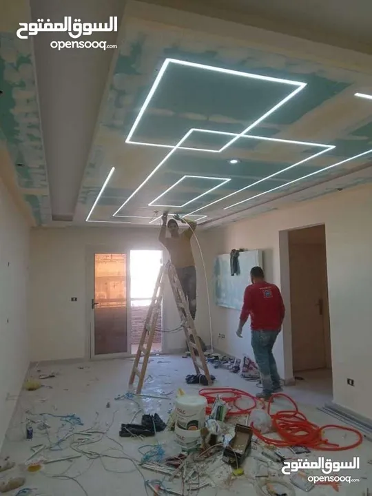 معلم ديكورات جبس بورد دهان كهرباء فور سيلنق ورق جدران بديل رخام وخشب صيانه عامه عزل خارجي داخلي