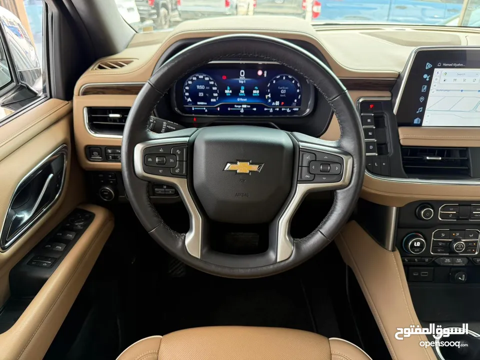 شيفروليه تاهو بريمير  Chevrolet Tahoe Premier رمادي / زعفراني خليجي