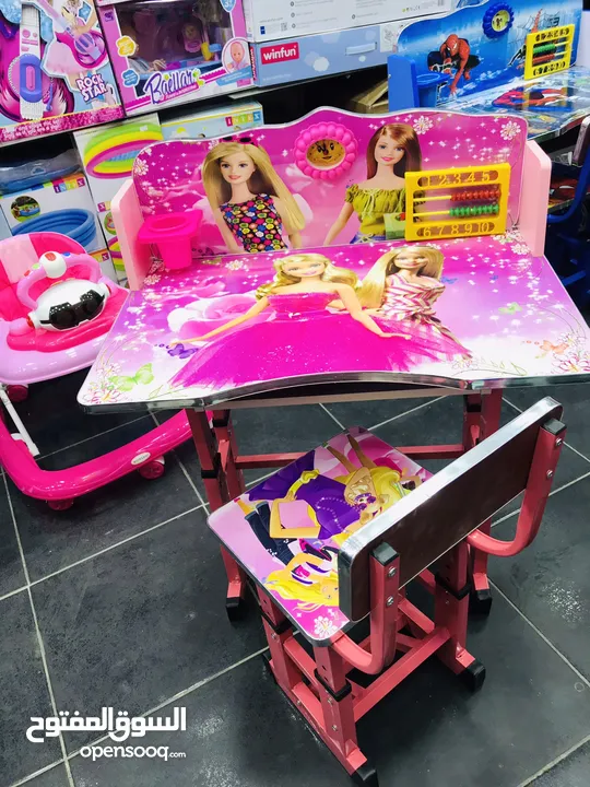 السعر شامل التوصيل داخل عمان عرض خاص على مكتب الدراسة للاطفال مع مقعد فقط من island toys