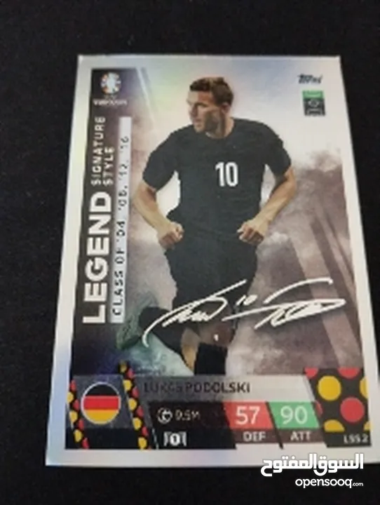 football card Lukas podolski autograph