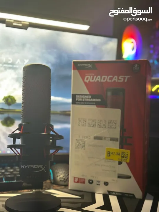 مايك HyperX QuadCast مع الاستاند - جودة عالية وسعر مميز