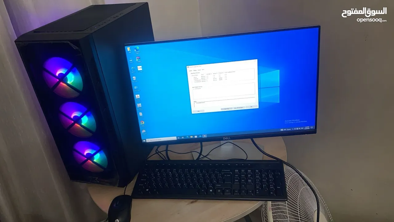 للبيع جهاز PC مكتبي ألعاب/شغل جاهز بالكامل – مواصفات قوية 10 أجهزه لدي
