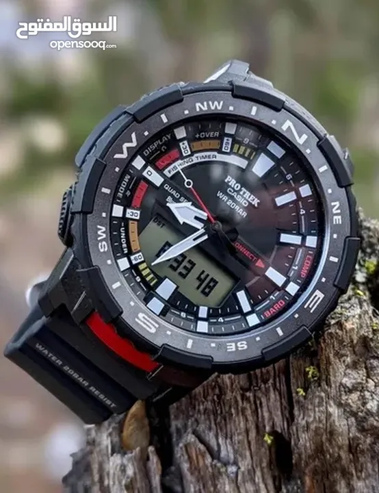 Casio Protrek PRT B70 حساسات وبلوتوث للاتصال بالهاتف