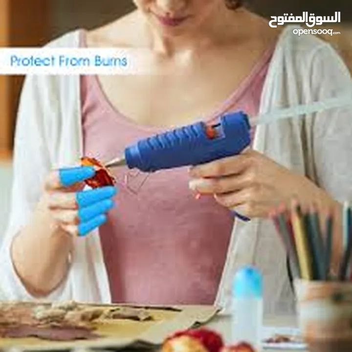 3 اغطيه واقيه اصابع سيلكون لون لحمي مذبذبه قابله للغسيل لحماية الاصابع اثناء الاشغال اليدويه او العز
