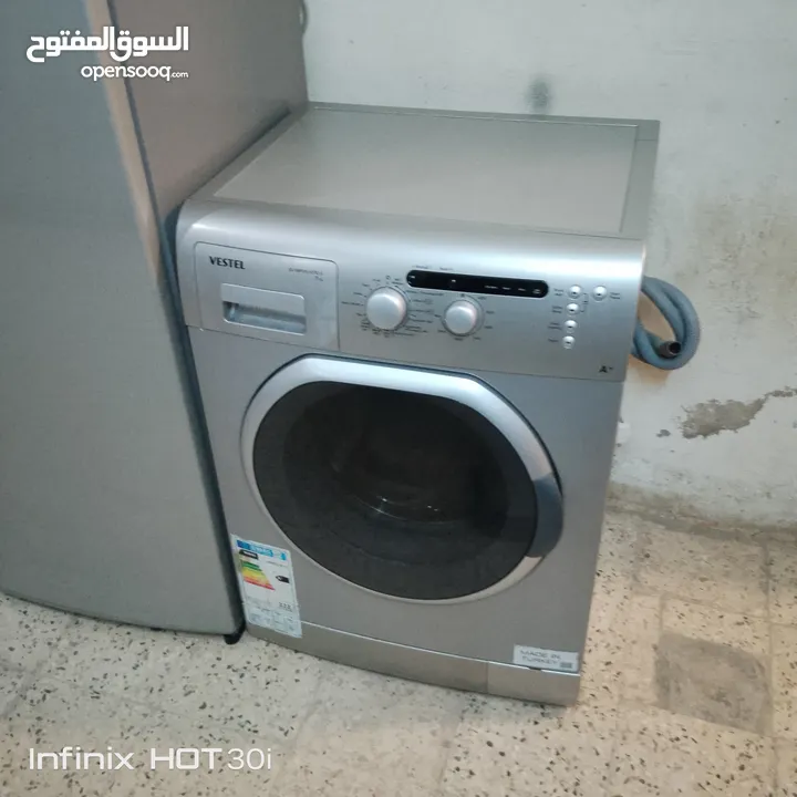 ثلاجه وغساله استعمال بسيط انفيرتر 270 دينار
