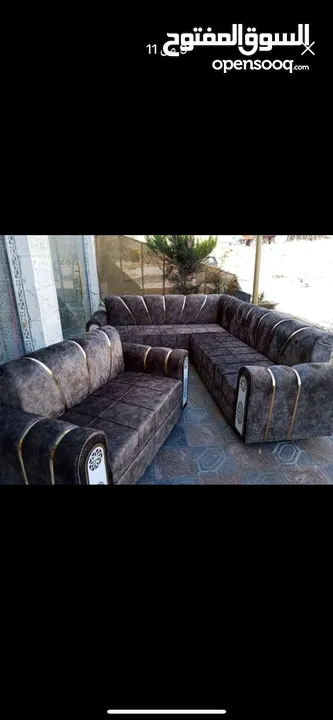 كورنرات 9مقاعد حرف L معاه كمان مجوزه بسعر الجملة من مفروشات ماسة لاتردد بل اتصال والحجز
