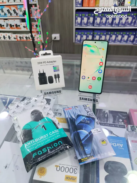 جهاز فحص NOTE 10 LITE بدون كرتونه معه بكج هدية جيجا 128 رام 16 متوفر توصيل