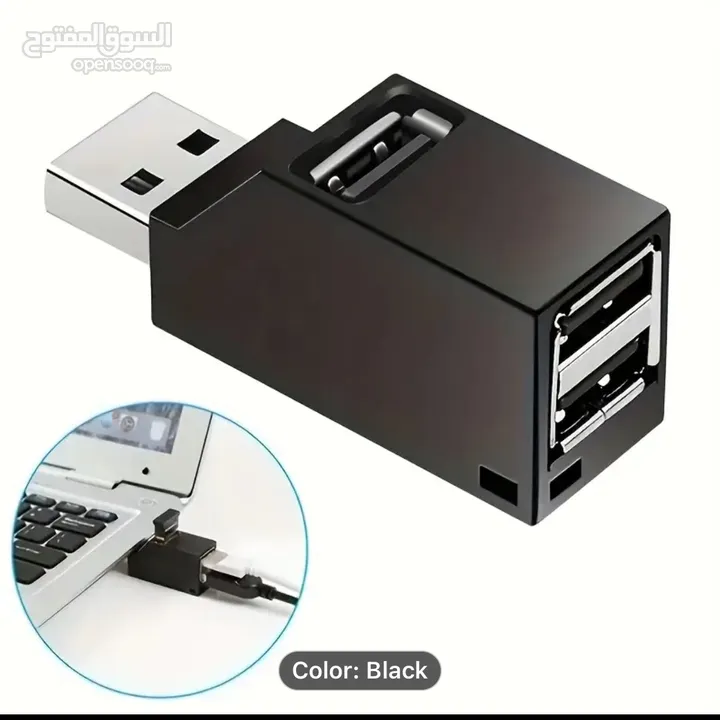 High-Speed USB 3.0 Hub Adapter with 3 Ports