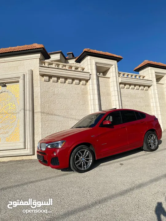 BMW X4 ام بكيج شركه ماطور 2000 بنزين توين تيربو . موديل 2015 ماشي 80000 فقط عداد حقيقي 4×4
