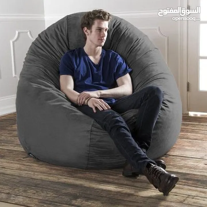 أثاث حدائق وكافيه مقاعد جلوس جديدة للبيع  كنب Bean bag & footrest  جودة ممتازة تصميم عصري
