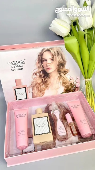 بكجات عطور نوعية #CARLOTTA الأصلي  بكج 5 قطع   عطر 100مل  مرطب جسم (Body Lotio