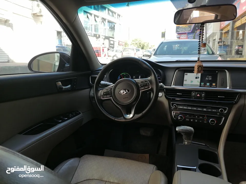 كيا اوبتيما KIA Optima 2017 لون اسود بحالة الوكاله استخدام شخصي البيع كاش