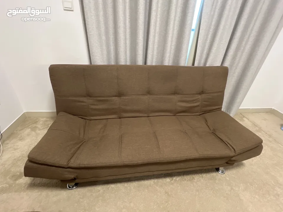 3 Sofa bed brown color