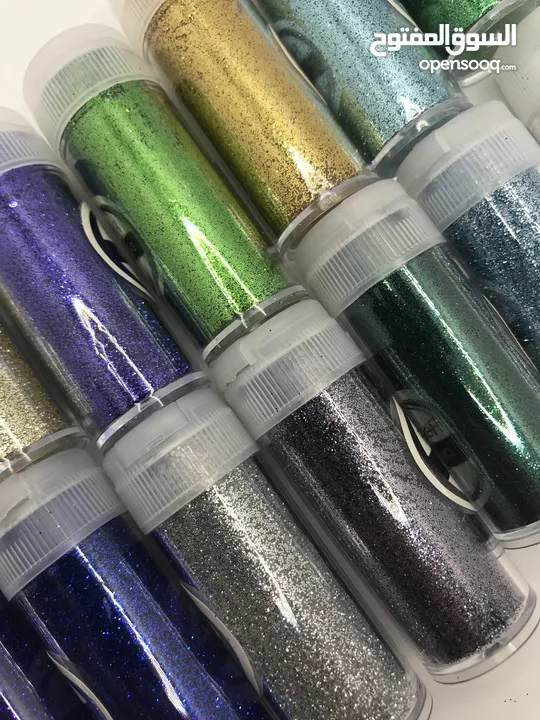 غليترات عدد 32 لون درجات مختلفة لجميع الحرف اليدوية glitter set of 32 colors