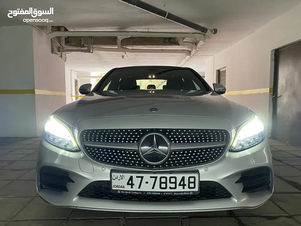 مرسيدس  2019c200 بحالة ممتازة للبيع  AMG kit