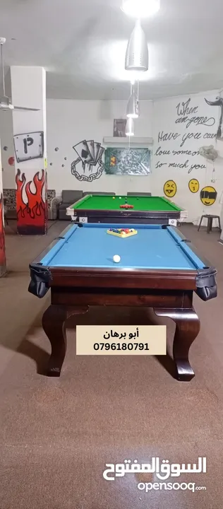 طاولات بلياردو جديدة و مستعملة بأحدث المواصفات عرض خاص ولمدة محدودة