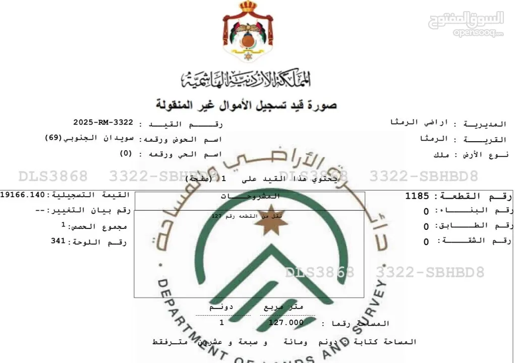 للاستثمار : ارض للبيع 1128 متر - جامعة العلوم والتكنولوجيا - مرتفعة مطلة وصخرية بسعر مغري