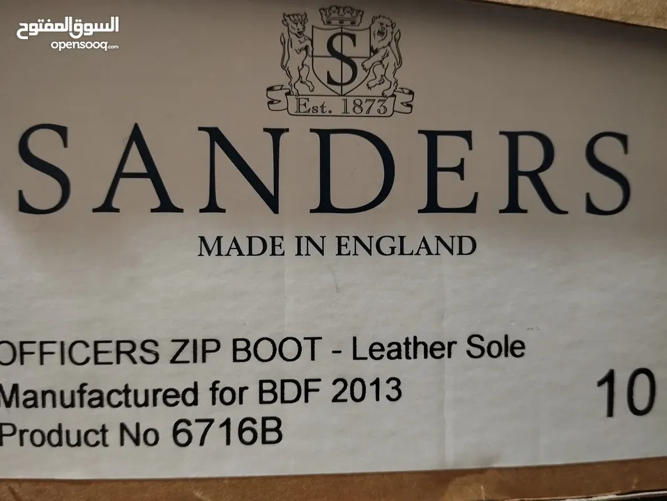 Sanders original black leather boot