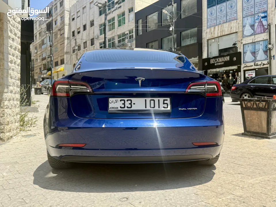تيسلا 3 لونغ رينج دبل موتور دفع رباعي فحص كامل كلين ممشى قليل تحت كفالة الشركه البيع بدون الرقم