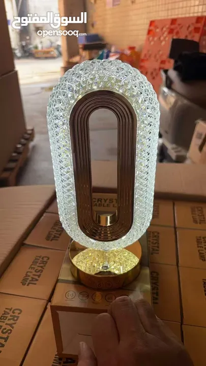 تيبل لامب كريستال ثلاث اضائات crystal taple lamp