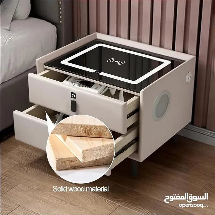 كومود / طاولة جانبية عصرية متعددة الاستخدامات  حوّل غرفتك لفضاء أذكى وأجمل مع الطاولة الجانبية