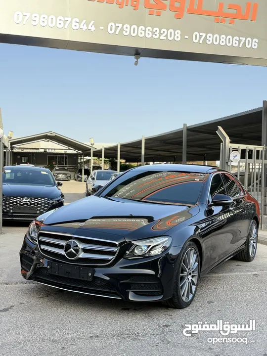 مرسيدس E350 2020 AMG فحص كامل ممشى قليل فل اضافات اعلى صنف لون اسود غرفة كاميل