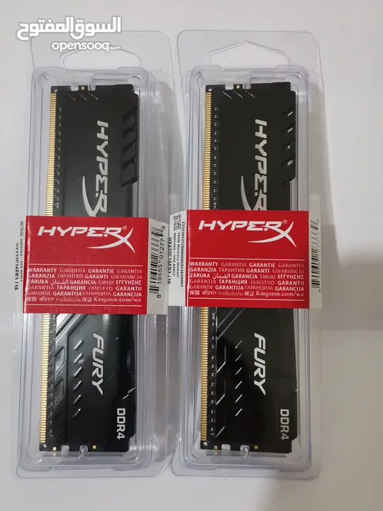 رام كمبيوتر RAM HYPERX DDR4 16GB