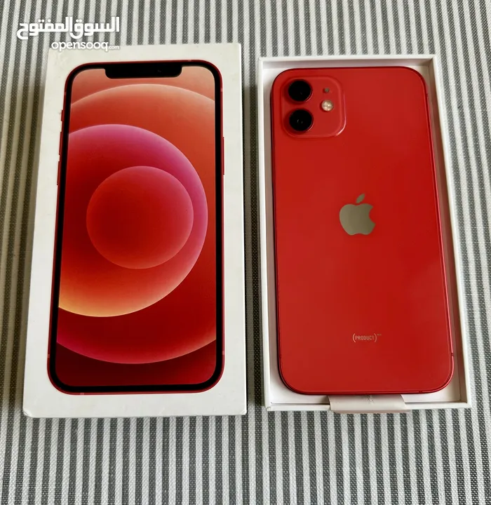 Iphone 12 red 256GB used like new