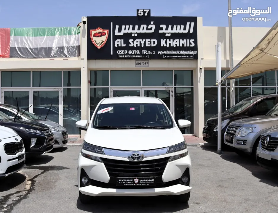TOYOTA AVANZA 2020 GCC EXCELLENT CONDITION WITHOUT ACCIDENT
